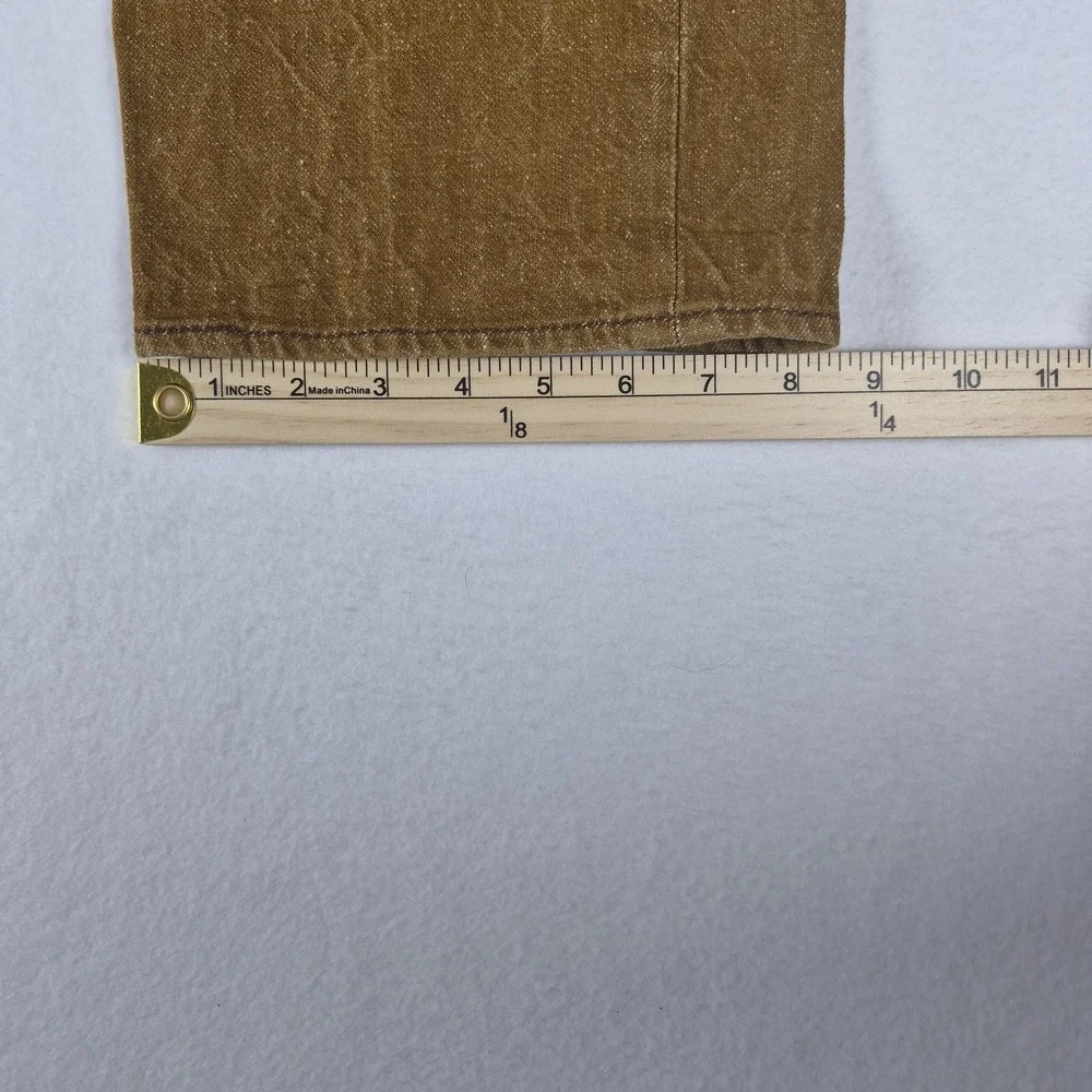 Levi's 501 Brown Jeans Men's 36x34 Original Fit Button Fly White Oak Cone Denim
